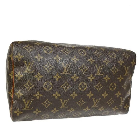 LOUIS VUITTON Speedy 30 Travel Hand Bag Monogram Leather Brown - Picture 11 of 16